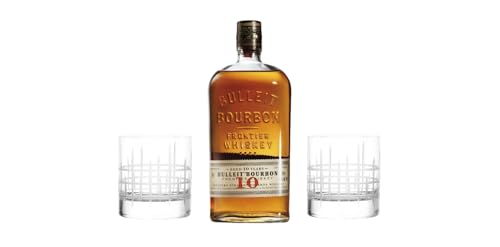 Bulleit 10 Jahre Bourbon | 45,6% Vol | 700ml | Premium-Whiskey inkl. 2 hochwertigen Bargläsern von Tabakland ...ALLES WAS ANMACHT!