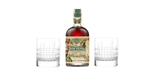 Don Papa Baroko | 40% Vol | 700ml | Premium-Rum inkl. 2 hochwertigen Bargläsern von Tabakland ...ALLES WAS ANMACHT!