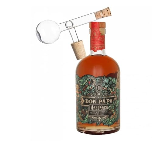 Don Papa Masskara Rum + Glaskugelportionierer Naturkorkaufsatz zum feinen Dosieren von Tabakland ...ALLES WAS ANMACHT!