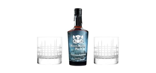 HeulNicht Rum Geschenkset | 42% Vol. | 700ml | Inkl. 2 Gläsern | Rum aus der Karibik | verschiedene Geschenkoptionen (Tumbler "Manhatten", ohne Geschenkkarton) von Tabakland ...ALLES WAS ANMACHT!