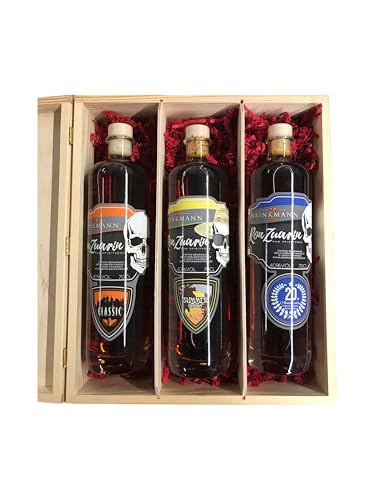 Ron Zuarin Rum Selection 3 x 0,7 ltr. in eleganter Holzbox - Summer Edition, Classic & 20th Anniversary - Hochwertiges Premium-Rum-Set für Kenner - 40% Vol. von Tabakland ...ALLES WAS ANMACHT!