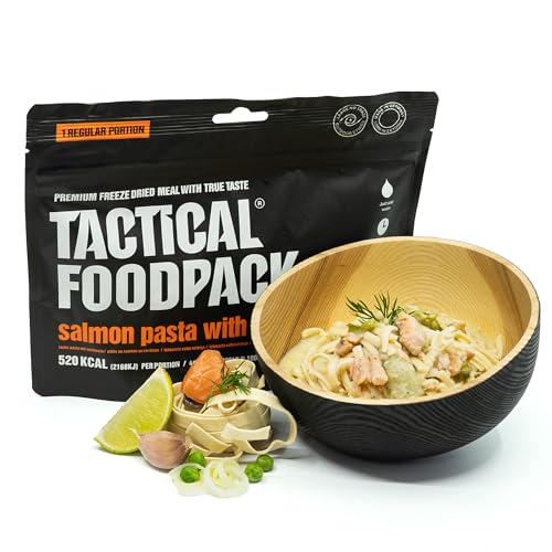 Lachspasta mit Weißwein - Freeze Dried Meals I Ready to Eat I MRE I Survival I Outdoor Food I Trekking Food I Expedition I Office von Tactical Foodpack