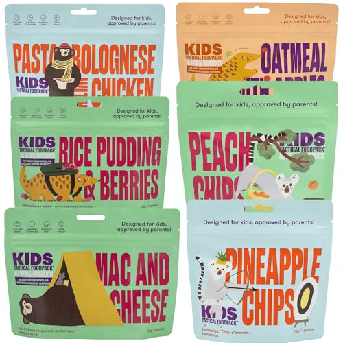 Tactical Foodpack Kids Weekpack (28 Mahlzeiten) - Gefriergetrocknete Mahlzeiten I zum Verzehr bereit I MRE I Survival I Outdoor Nahrung I Trekking Nahrung I Expedition I Office von Tactical Foodpack