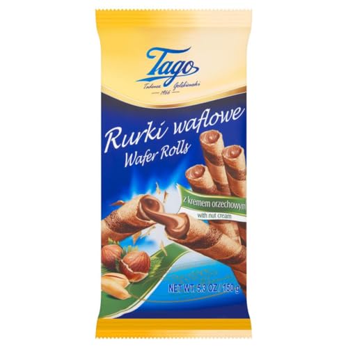 Tago Knusprige Oblaten mit Nusscreme, 150 g, 3 Stück von Tago