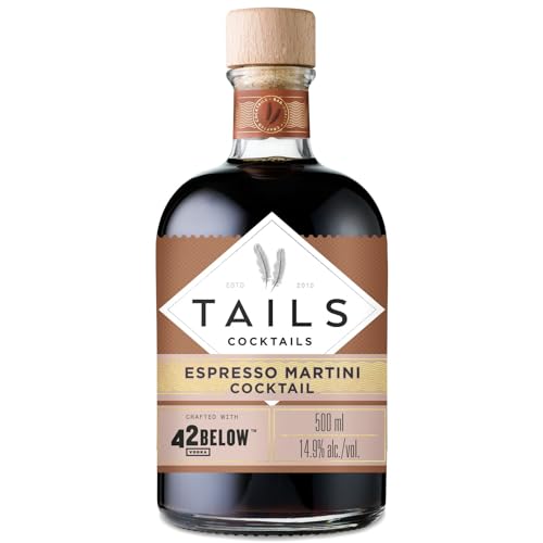 TAILS Cocktails Espresso Martini Cocktail, Trinkfertiger Premixed Vodka-Cocktail, 14,9% vol., 50cl / 500ml von Tails