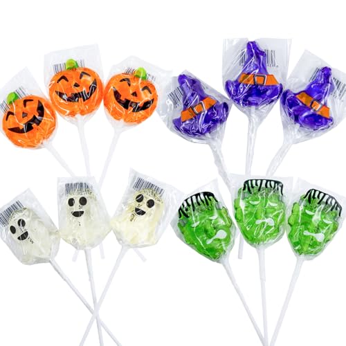 Halloween Süßigkeiten Süßwaren - Gruseliges Mitgebsel für Party & Schrecklich Leckere Snacks, Candy einzeln verpackt (Creepy Tasty Bones Lollipops, 3x80g) von TaimeiMao