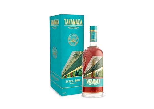 Takamaka Rum I St Andre Extra Noir Rum I 0,7 Liter Flasche I 43% Volume I Dunkler und kräftiger Rum von den Seychellen I In einer Geschenkbox von Takamaka