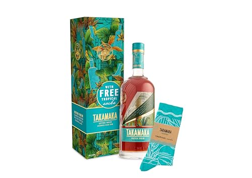 Takamaka Rum I St Andre Extra Noir Rum I 0,7 Liter Flasche I 43% Volume I Dunkler und kräftiger Rum von den Seychellen I In einer Geschenkbox von Takamaka