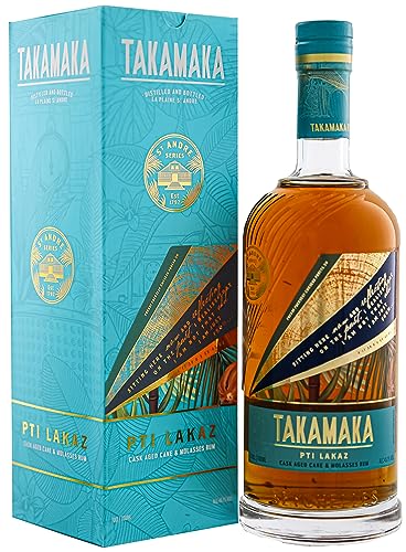 Takamaka Rum I St Andre PTI Lakaz I 700 ml I 45,10% Volume I Brauner Rum im Pot Still-destilliert von Takamaka