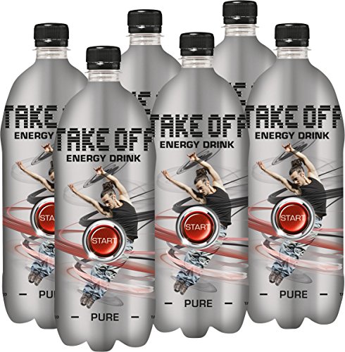 Take Off Energy Drink - Pure, 6er Pack, EINWEG (6 x 1 L) von Take Off Energy