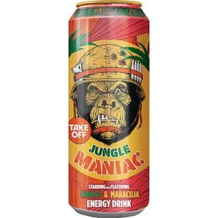 12 Dosen Take Off Drink Jungle Maniac Mango Maracuja a 500 ml in Dose inc. 3,00€ EINWEG Pfand von TakeOff