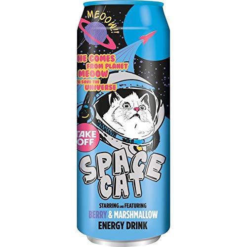 12 Dosen Take Off Drink Space Cat Berry Marshmallow a 500 ml in Dose inc. 3,00€ EINWEG Pfand von TakeOff