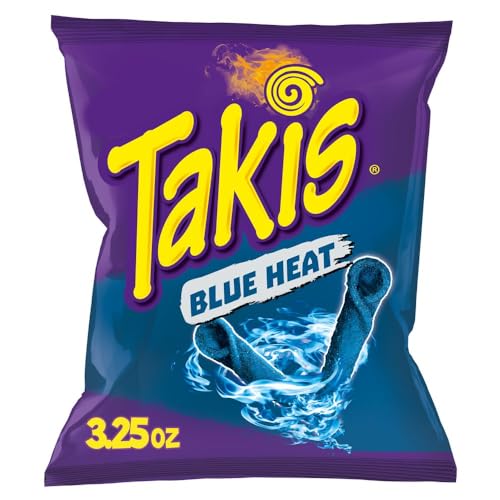 Takis Blue Heat 92.3g Hot Chilli Pepper Tortilla Chips von Takis