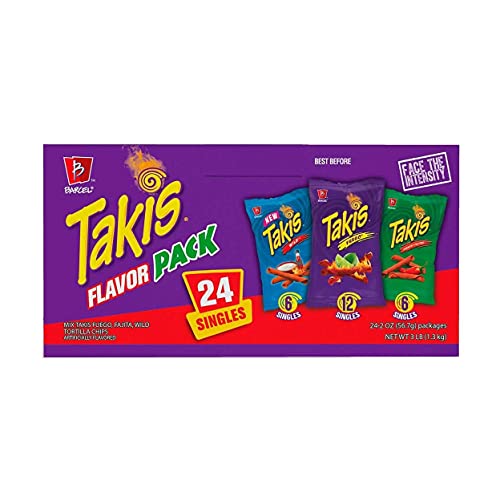 Takis Variety Pack Mix 2 Oz (56.7 g) Bags - 24 Count von Takis