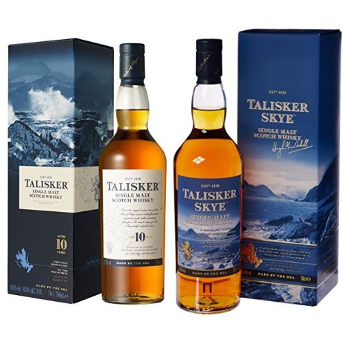 Talisker 10 Jahre und Talisker Skye Single Malt Scotch Whisky (2 x 0.7 l) von Talisker