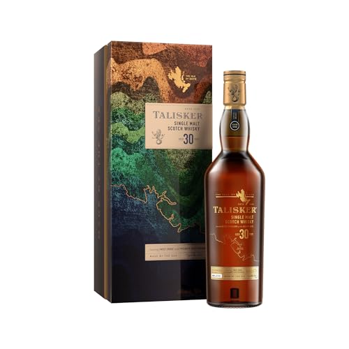 Talisker 30 Jahre | Single Malt Scotch Whisky | Limitierte Edition in Fassstärke | für Whisky-Liebhaber & Sammler extrem seltener Abfüllungen | 49,6% vol| 700ml Einzelflasche von Talisker