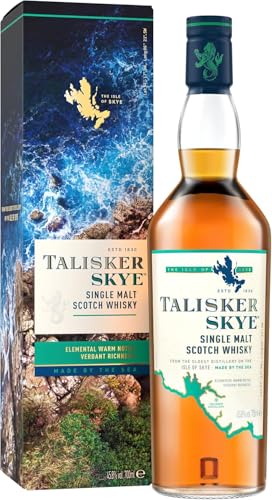 Talisker Skye | Single Malt Scotch Whisky | aromatischer Single Malt | handgefertigt von der schottischen Insel Skye | 45.8% vol | 700ml Einzelflasche | von Talisker