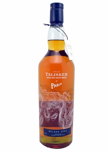 Talisker x Parley – Wilder Seas | Single Malt Scotch | Limitierte Edition | Flasche aus 100% recyceltem Glas | geeignetes Geschenk für Whisky-Liebhaber | 48,6% vol | 700 ml Einzelflasche | von Talisker