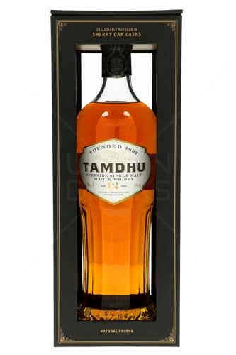 Tamdhu 12 Years Old Speyside Single Malt Scotch Whisky (1 x 700 ml) – Hochwertiger Single Malt Whisky mit fruchtigen Aromen – Whisky reift 12 Jahre in Oloroso-Sherry-Fässern – 43 % Alk. von Tamdhu