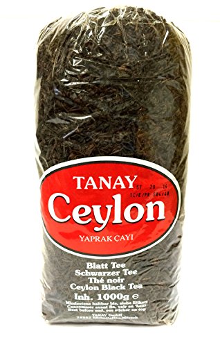 9 x 1000g Tanay Ceylontee Schwarztee Ceylon Black Tea Yaprak Cay von Tanay