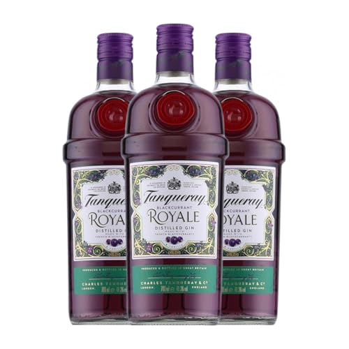 Gin Tanqueray Blackcurrant Royale Gin 70 cl (Karton mit 3 Flaschen von 70 cl) von Tanqueray & Co