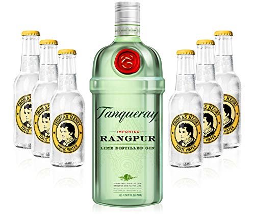 Gin Tonic Set - Tanqueray Rangpur 0,7l 700ml (41,3% Vol) + 6x Thomas Henry Tonic Water 200ml inkl. Pfand MEHRWEG von Thomas Henry-Thomas Henry