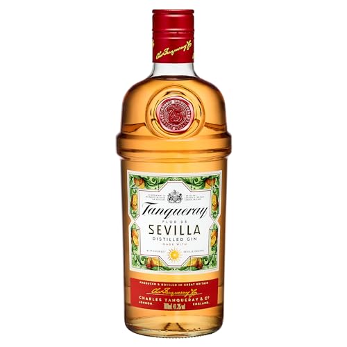 Tanqueray Flor de Sevilla |Destillierter Gin |mit Orangengeschmack | aromatisiert | 5-fach destilliert auf englischem Boden | 41.3% vol |700ml Einzelflasche | von Tanqueray