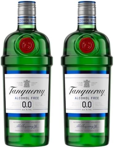 Tanqueray 0,0% | alkoholfreie Gin-Alternative | für nicht-alkoholische Cocktails und Longdrinks | zuckerfrei & kalorienfrei | voller Geschmack | 700ml Einzelflasche | (Packung mit 2) von Tanqueray