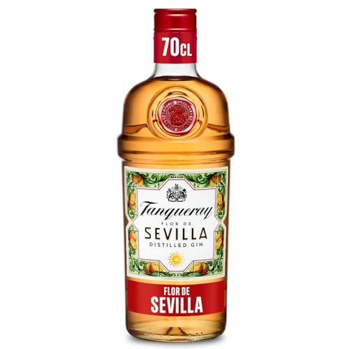Tanqueray Flor de Sevilla |Destillierter Gin |mit Orangengeschmack | aromatisiert | 5-fach destilliert auf englischem Boden | 41.3% vol |700ml Einzelflasche | von Tanqueray