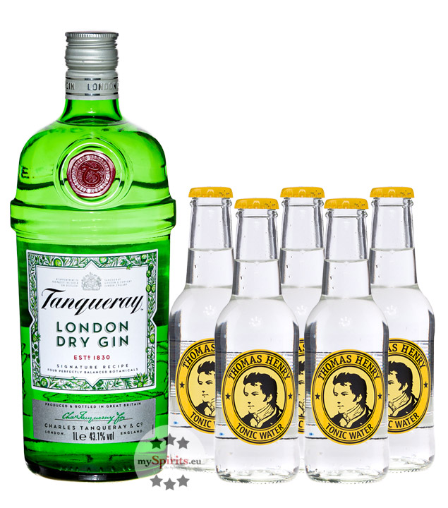 Tanqueray London Dry Gin & Thomas Henry Tonic Set (43,1 % vol., 1,9 Liter) von Tanqueray