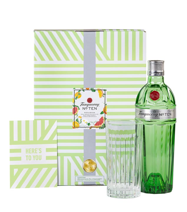 Tanqueray No. 10 Gin Geschenkset mit Glas (47,3 % Vol., 0,7 Liter) von Tanqueray