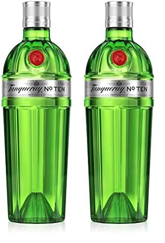 Tanqueray No. 10 Gin | Premium Gin | Perfektes Gin-Geschenk | Spirituose für Gin & Tonic | 47,3% Vol | 700ml (Packung mit 2) von Tanqueray