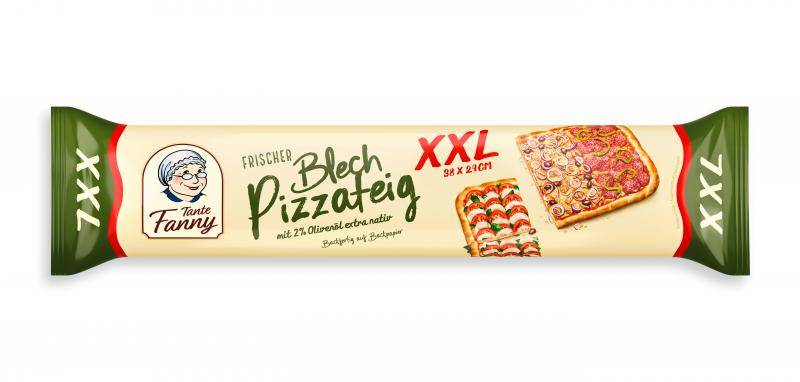 Tante Fanny Frischer Blech-Pizzateig XXL von Tante Fanny