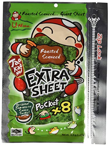 Taokaenoi Brand Seetangsnack japanisch extra scharf, 6er Pack (6 x 16 g) von Tao Kae Noi