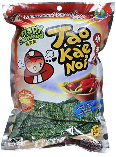 Taokaenoi Brand Seetangsnack scharf, 6er Pack (6 x 32 g) von Tao Kae Noi