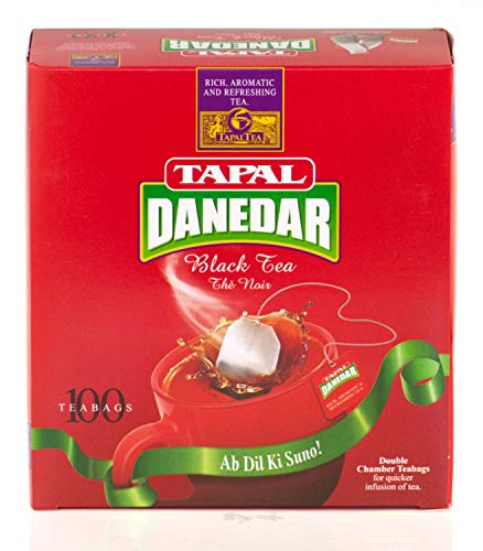 Tapal Danedar Beutel Tee Schwarz in verschiedene Größen. Teabags blacktea , Gewicht food:100er Beutel von Tapal