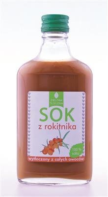 100% Sanddornsaft, gepresst aus der ganzen Frucht 200ml Zielona tlocznia von Targroch