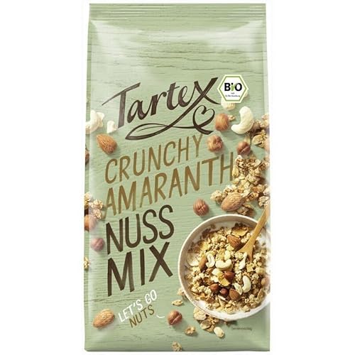 Tartex Crunchy Amaranth Nuss Mix - Bio - 375g x 5-5er Pack VPE von Tartex