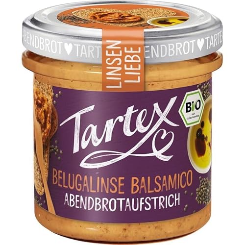 Tartex Linsen Liebe Belugal. Balsamico - Bio - 140g x 6-6er Pack VPE von Tartex