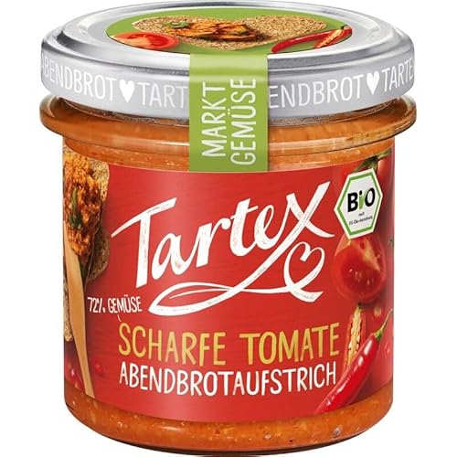 Tartex Markt-Gemüse Scharfe Tomate - Bio - 135g x 6-6er Pack VPE von Tartex