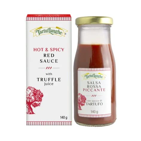 Tartuflanghe - WÜRZIGE ROTE SAUCE mit TRUFFLE Saft - 140 g von TartufLanghe