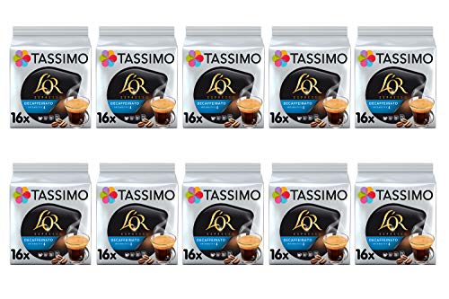 TASSIMO L'OR Espresso Decaf Kaffeekapseln T-Discs Pods 10er Pack, 160 Getränke von Tassimo