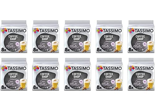 Tassimo Chai Latte Kaffeepads (10 Stück, insgesamt 80 Kapseln, 80 Portionen) von Tassimo