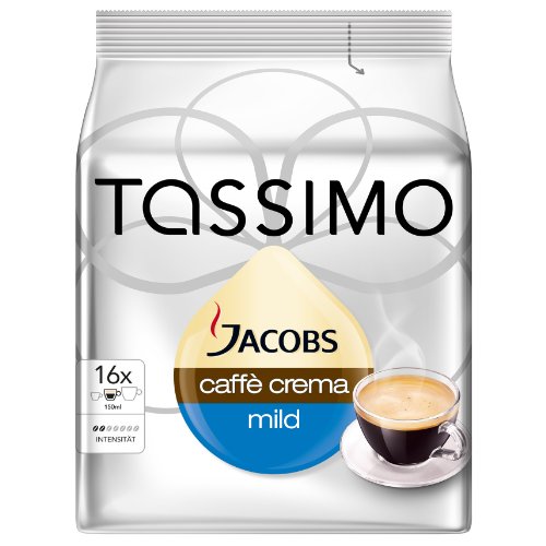 Tassimo Jacobs Krönung Caffè Crema Sanft & Mild, 1er Pack (1 x 16 Portionen) - Auslaufartikel von Tassimo