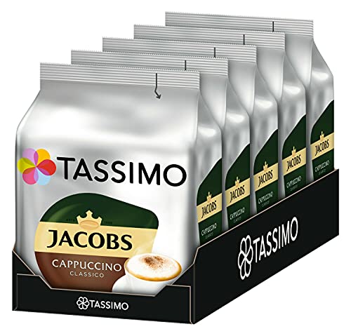 Tassimo Jacobs Krönung Cappuccino , 5er Pack (5 x 8 Portionen) von Tassimo