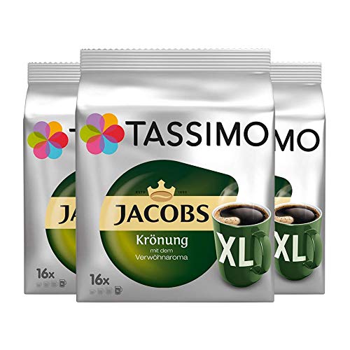 Tassimo Jacobs Krönung XL, 3er Pack (3 x 16 Portionen) von Tassimo