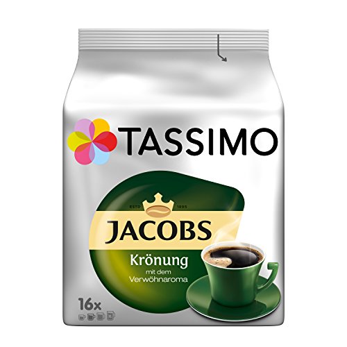 Tassimo Kapseln Jacobs Krönung, 16 Kaffeekapseln für 16 Getränke von Tassimo