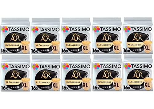 Tassimo L'OR XL Classique Kaffeepads - 10 Packungen (160 Getränke) von Tassimo