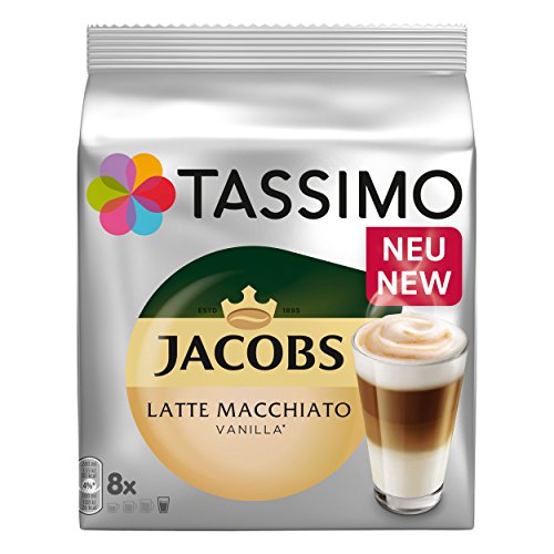 TASSIMO Latte Macchiato Vanilla Kaffee Kapseln Pods T Discs 5er Pack, 40 Getränke von Tassimo