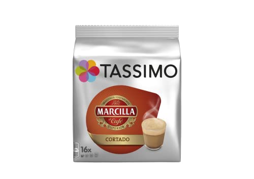 Tassimo Marcilla Cortado, Kaffee, Kaffeekapsel, Bohnenkaffee, Milchkaffee, 16 T-Discs von Tassimo